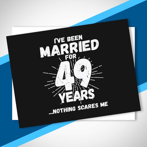 Couples Married 49 Years Funny 49th Anniversary Postcard