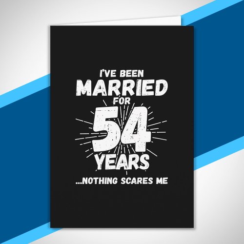 Couples Married 54 Years Funny 54th Anniversary Card