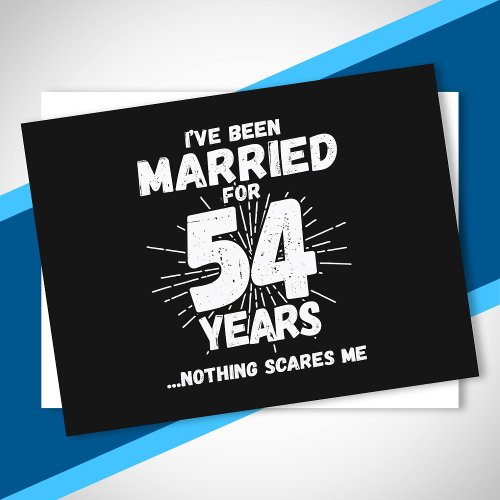 Couples Married 54 Years Funny 54th Anniversary Postcard