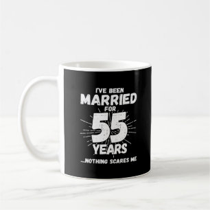 Couples Married 55 Years Funny 55th Anniversary Coffee Mug