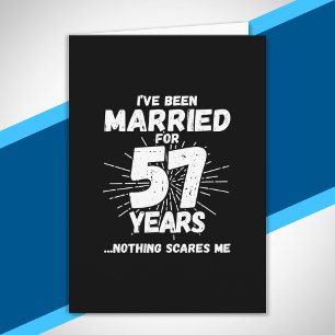 Couples Married 57 Years Funny 57th Anniversary Card