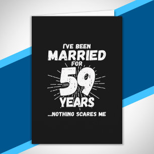Couples Married 59 Years Funny 59th Anniversary Card
