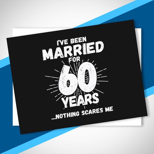 Couples Married 60 Years Funny 60th Anniversary Postcard