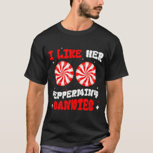 Couples Matching Christmas I Like Her Peppermint C T-Shirt