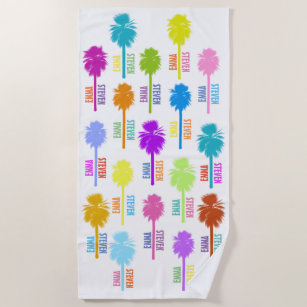 Beach Vacation Souvenir Gifts On Zazzle S Monogram Tropical Beach Vacation Souvenir Towel