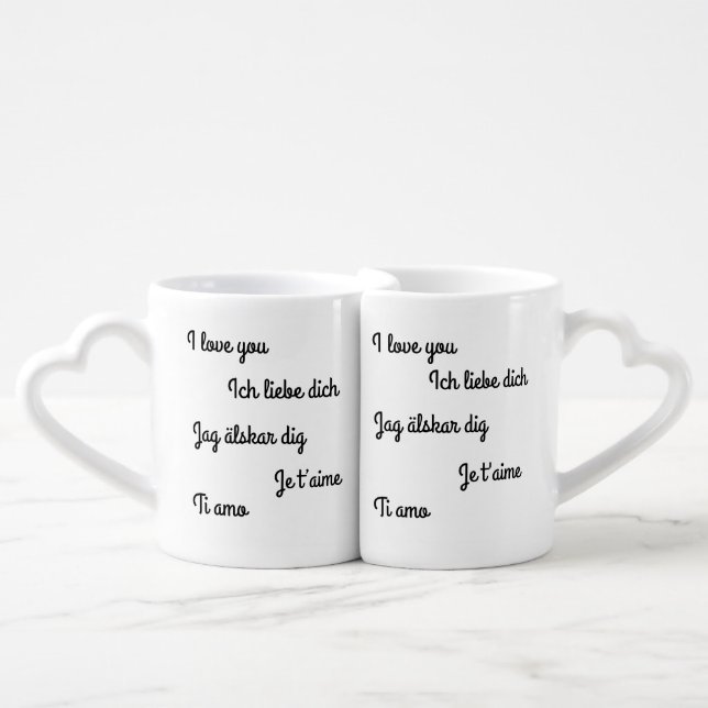 Couples' Mugs (Front Nesting)