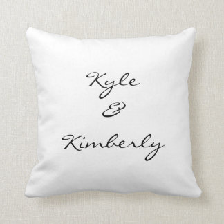 Couples Name Throw Pillow