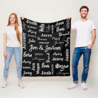 Grandchildren best sale name blanket