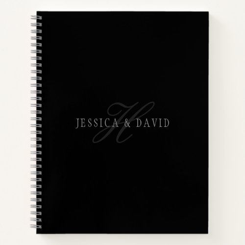 Couples Names  Surname Monogram Notebook