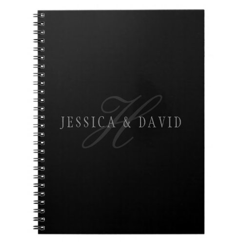 Couples Names  Surname Monogram Notebook