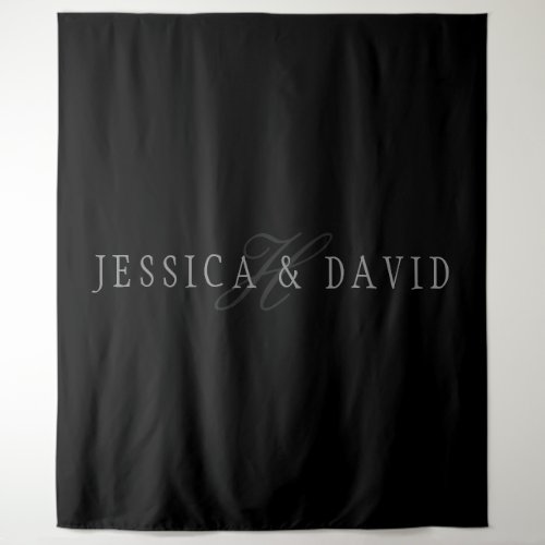 Couples Names  Surname Monogram Tapestry
