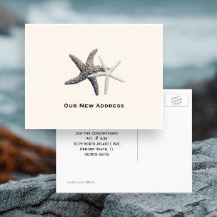 Couple's New Address by the Ocean Postcard