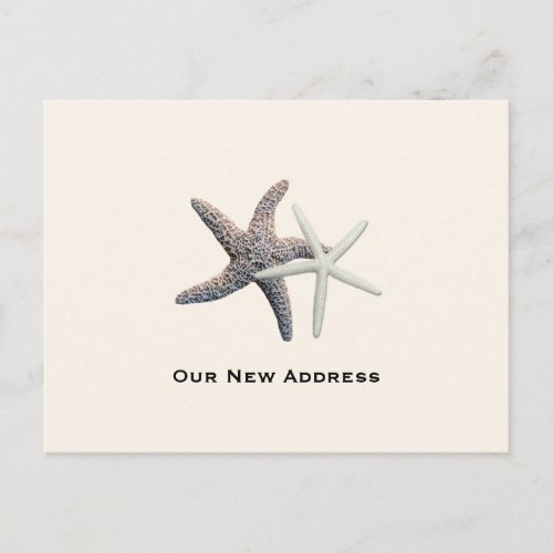 Couples New Address by the Ocean Postcard