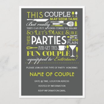 Couples Party Invitation by msimkin at Zazzle
