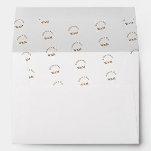couples pattern of names - mr. mrs. monogram envelope
