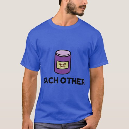 Couples Peanut Butter and Jelly Match T_Shirt