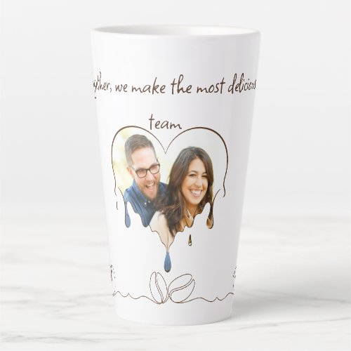 Couples personalized latte mug