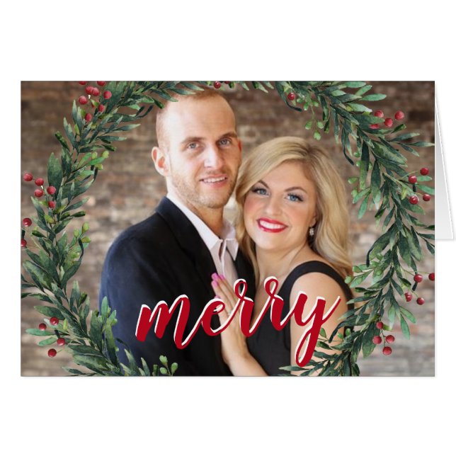 Couples Photo Christmas Cards (Front Horizontal)