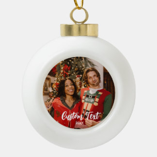 Couples Photo Ornament - Personalized Holiday Gift