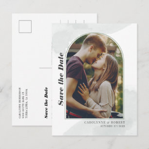 Couples Photo Save the Date Announcement Postcard