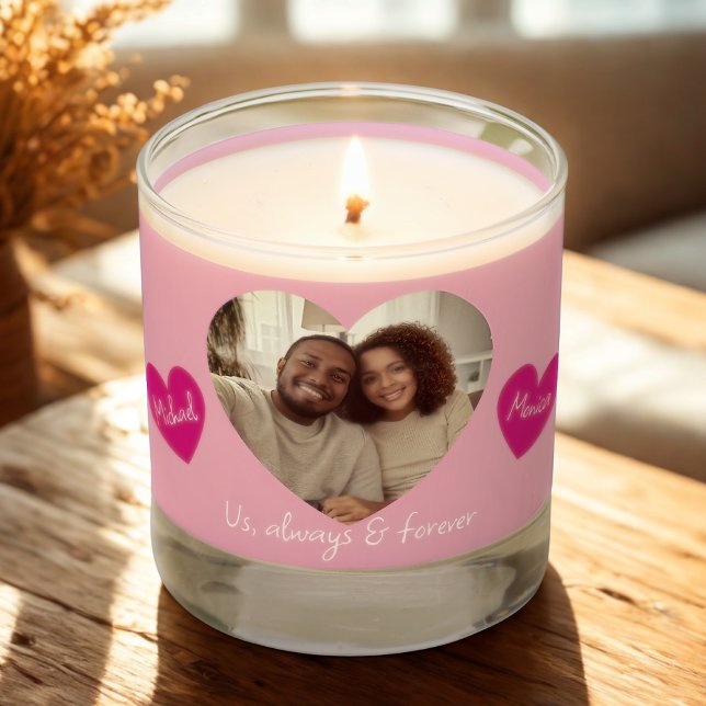 Couple's Photo Scented Jar Candle (Creator Uploaded)