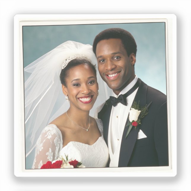 Couples Photo Sticker (Front)