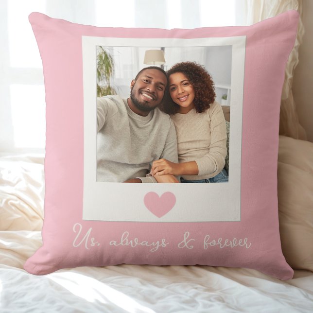 Couple's Photo Throw Pillow (Couple's Photo Throw Pillow)