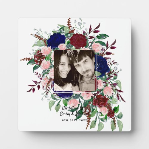 COUPLES PHOTO Wedding Anniversary New Home Gift Plaque