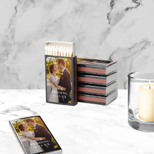 Couples Photo Wedding Favor Matchboxes