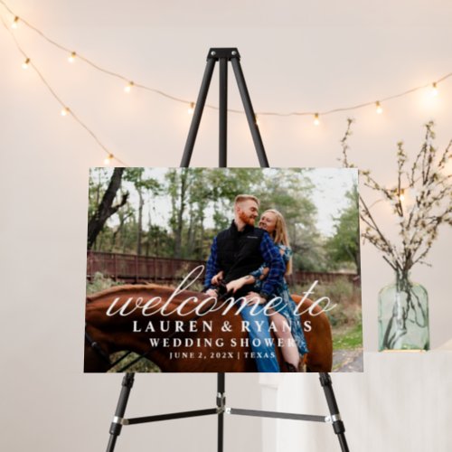 Couples Photo Wedding Shower Sign