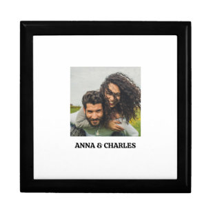 Couple's Photo Wood Keepsake Box