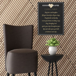 Couple's Prayer wedding gift Metal Print