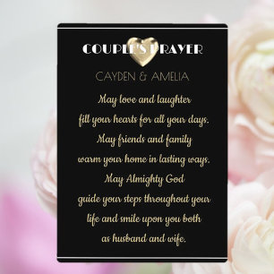 Couple's Prayer wedding gift Plaque