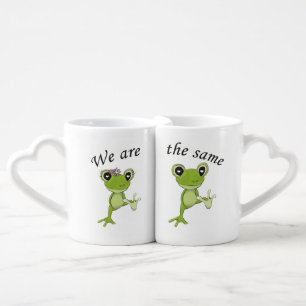 Couples quote: We are the same - Frog lovers Coffe Coffee Mug Set