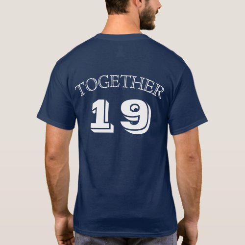 Couples shirts TOGETHER SINCE shirt 1 of 2 T_Shirt