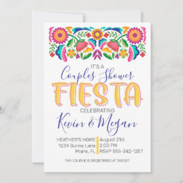 Couples Shower Fiesta Celebration Bridal Shower Invitation