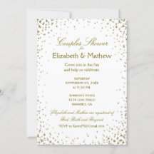 Couple's Shower | Gold Confetti