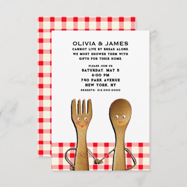 Couples Shower Inivitations Invitation (Front/Back)