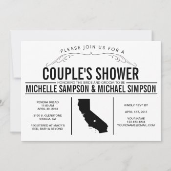 Couple's Shower Invitation by Fallfordesign1 at Zazzle