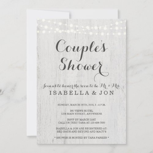Couples Shower Invitation _ Bridal Wedding Baby