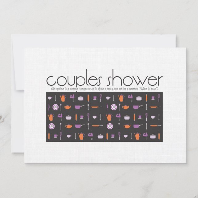 Couples Shower Invitation - Kitchen (Front)
