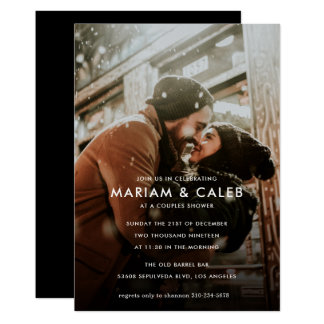 Couples Shower | Love Engagement Photo Card
