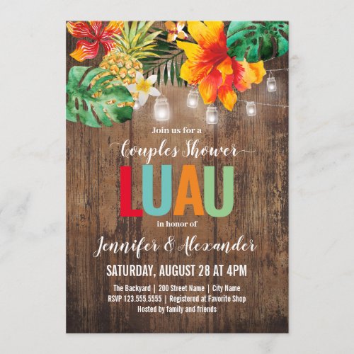 Luau Invitation