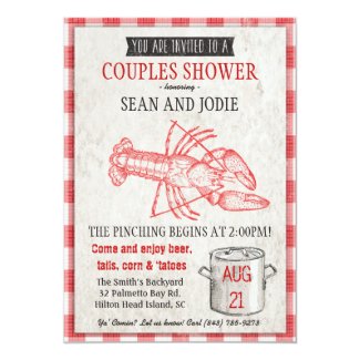 Couples Shower Seafood Boil Invitation