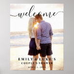 Couple&#39;s Shower Top Welcome Poster Or Digital Sign at Zazzle