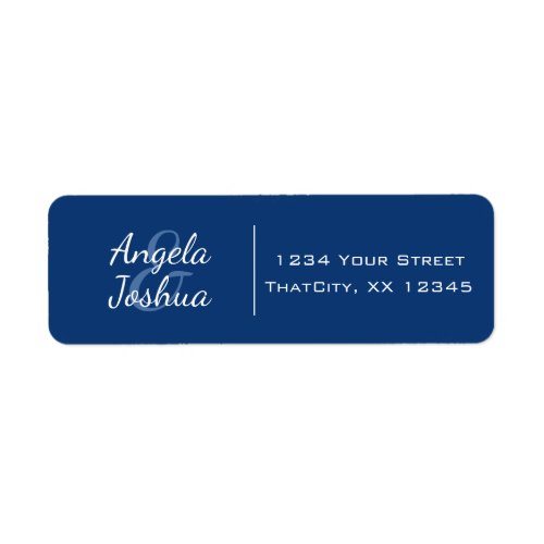 Couples Simple Minimal Informal Casual Blue White Label