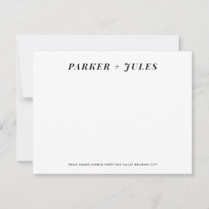 Couples Stationery Note Card