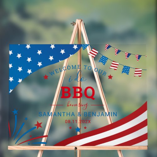 Couples Summer BBQ USA Bridal Shower Welcome