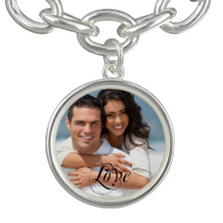 Couple's Sweetheart Photo Charm Bracklet