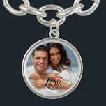 Couple's Sweetheart Photo Charm Bracklet Charm Bracelet<br><div class="desc">Couple's Sweetheart Photo Charm Bracklet</div>